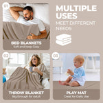 Superior Jena Cotton Textured Chevron Lightweight Woven Blanket
