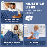 Superior Jena Cotton Textured Chevron Lightweight Woven Blanket
