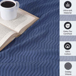 Superior Jena Cotton Textured Chevron Lightweight Woven Blanket