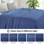 Superior Jena Cotton Textured Chevron Lightweight Woven Blanket