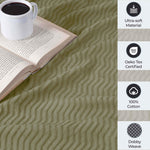 Superior Jena Cotton Textured Chevron Lightweight Woven Blanket