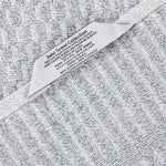 Superior Juno Cotton Blend Checkered Ribbed Face Towels Washcloths, Set of 12