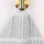 Superior Juno Cotton Blend Checkered Ribbed Face Towels Washcloths, Set of 12