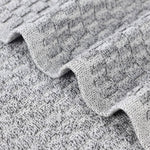 Superior Juno Cotton Blend Checkered Ribbed Border 3 Piece Towel Set