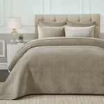 Superior Karina Cotton Velvet Lightweight Quilt and Pillow Sham Set
