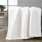 Superior Karina Cotton Velvet Lightweight Quilt and Pillow Sham Set