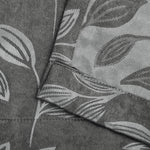 Leaves Machine Washable Room Darkening Blackout Curtains, Set of 2