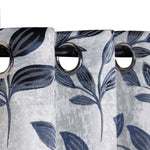 Leaves Machine Washable Room Darkening Blackout Curtains, Set of 2