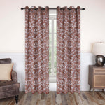 Leaves Machine Washable Room Darkening Blackout Curtains, Set of 2