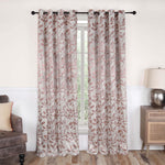 Leaves Machine Washable Room Darkening Blackout Curtains, Set of 2