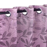 Leaves Machine Washable Room Darkening Blackout Curtains, Set of 2