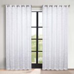 Blackout Curtains Leaves Pattern Room Darkening Grommet 2 Panels
