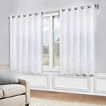 Blackout Curtains Leaves Pattern Room Darkening Grommet 2 Panels