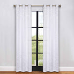 Blackout Curtains Leaves Pattern Room Darkening Grommet 2 Panels