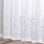 Blackout Curtains Leaves Pattern Room Darkening Grommet 2 Panels