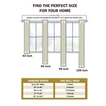 Blackout Curtains Leaves Pattern Room Darkening Grommet 2 Panels