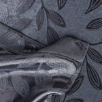 Blackout Curtains Leaves Pattern Room Darkening Grommet 2 Panels