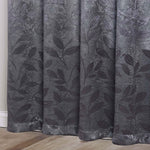 Blackout Curtains Leaves Pattern Room Darkening Grommet 2 Panels