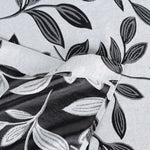 Blackout Curtains Leaves Pattern Room Darkening Grommet 2 Panels