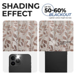Leaves Room Darkening Washable Blackout Curtain Panels, Set of 2