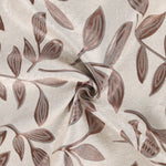 Leaves Room Darkening Washable Blackout Curtain Panels, Set of 2