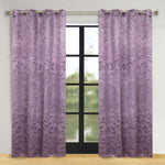 Leaves Room Darkening Washable Blackout Curtain Panels, Set of 2