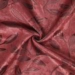 Leaves Room Darkening Washable Blackout Curtain Panels, Set of 2