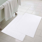 Superior Leo Cotton Modern Absorbent Heavy Washable Bath Mat Set of 2