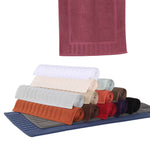 Superior Leo Cotton Modern Absorbent Heavy Washable Bath Mat Set of 2