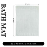 Superior Leo Cotton Modern Absorbent Heavy Washable Bath Mat Set of 2