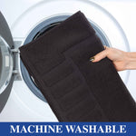 Superior Leo Cotton Modern Absorbent Heavy Washable Bath Mat Set of 2