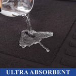 Superior Leo Cotton Modern Absorbent Heavy Washable Bath Mat Set of 2