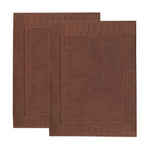 Superior Leo Cotton Modern Absorbent Heavy Washable Bath Mat Set of 2