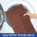 Superior Leo Cotton Modern Absorbent Heavy Washable Bath Mat Set of 2