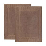 Superior Leo Cotton Modern Absorbent Heavy Washable Bath Mat Set of 2