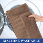 Superior Leo Cotton Modern Absorbent Heavy Washable Bath Mat Set of 2