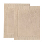 Superior Leo Cotton Modern Absorbent Heavy Washable Bath Mat Set of 2