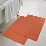 Superior Leo Cotton Modern Absorbent Heavy Washable Bath Mat Set of 2