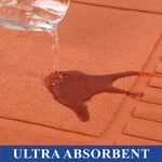 Superior Leo Cotton Modern Absorbent Heavy Washable Bath Mat Set of 2