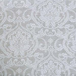 Lotus Jacquard Floral Damask Semi Sheer Curtain Panel Set