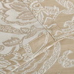 Lotus Jacquard Floral Damask Semi Sheer Curtain Panel Set