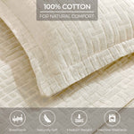 Superior Madrid Cotton Medium Weight Geometric Matelasse Bedspread Set