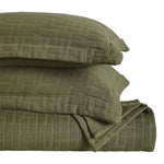 Superior Madrid Cotton Medium Weight Geometric Matelasse Bedspread Set