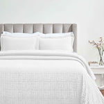 Superior Madrid Cotton Medium Weight Geometric Matelasse Bedspread Set