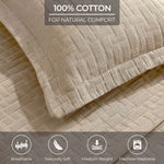 Superior Madrid Cotton Medium Weight Geometric Matelasse Bedspread Set