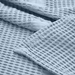Superior Mai Waffle Weave Honeycomb Soft Textured Cotton Blanket Throw