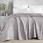 Superior Mai Waffle Weave Honeycomb Soft Textured Cotton Blanket Throw