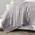 Superior Mai Waffle Weave Honeycomb Soft Textured Cotton Blanket Throw