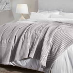 Superior Mai Waffle Weave Honeycomb Soft Textured Cotton Blanket Throw