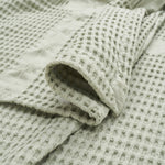 Superior Mai Waffle Weave Honeycomb Soft Textured Cotton Blanket Throw